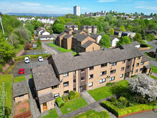 birds eye view of kelvinside in glasgow
