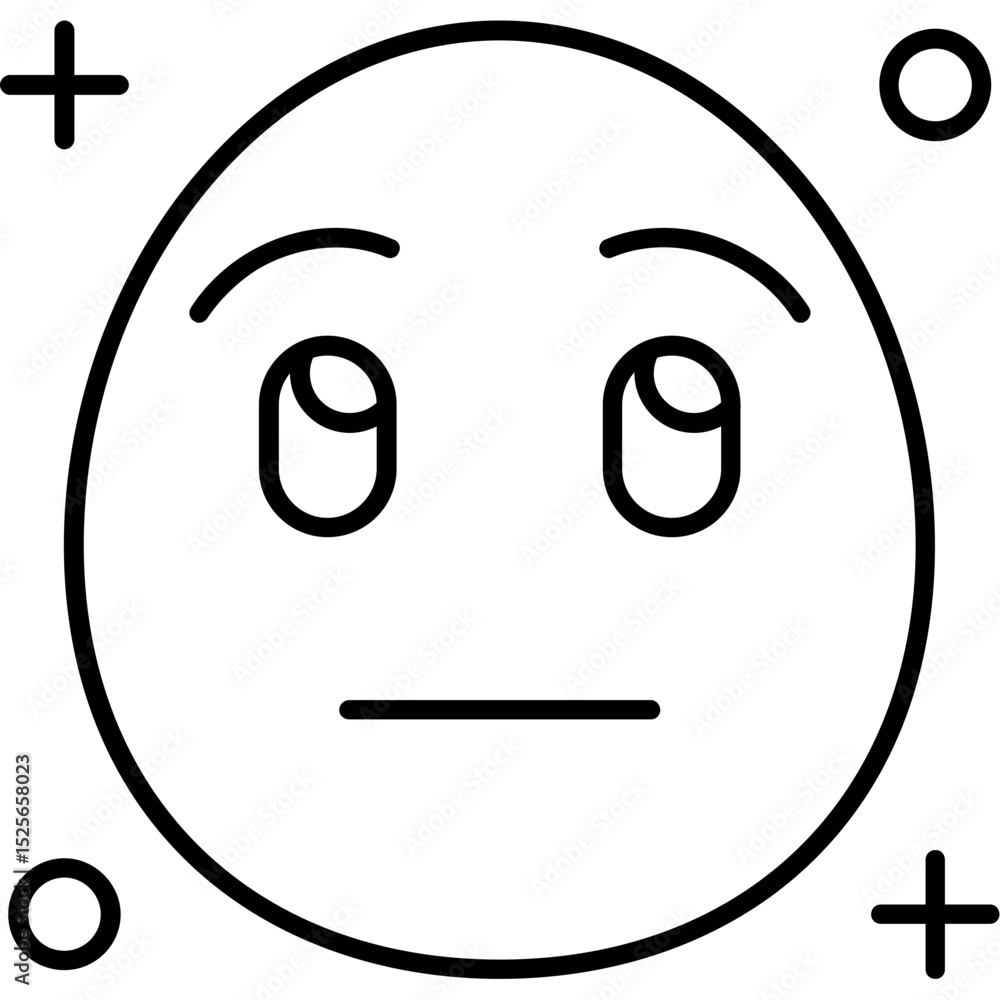 Fototapeta premium Rolling eyes Icon