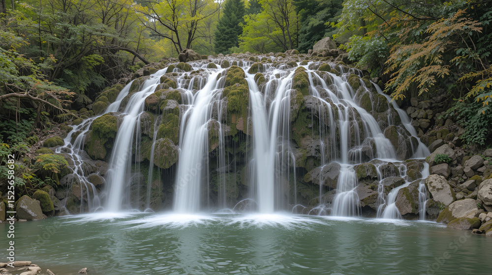 Obraz premium Lastiver Waterfall near Enokavan and Ijevan, Armenia,