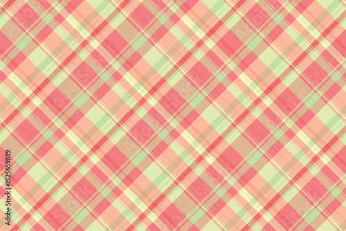 Wallpaper Mural Teenage background textile vector, overlayed tartan pattern plaid. Light texture check fabric seamless in orange and light colors. Torontodigital.ca
