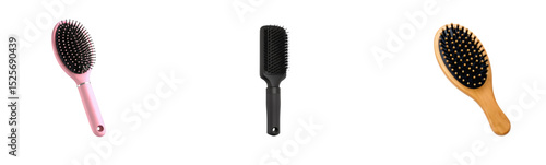 Various Hair Brushes: A Collection of Styling Tools for Different Hair Types

