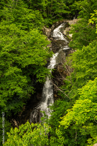 Water Tumbles over Upper Whiteoak Falls in Shenandoah