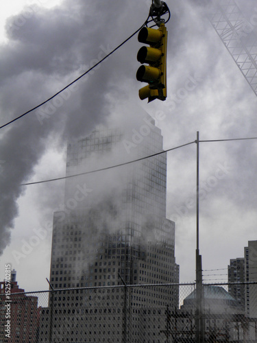 Steam and Skyscrapers in Downtown Manhattan - October 19, 2010