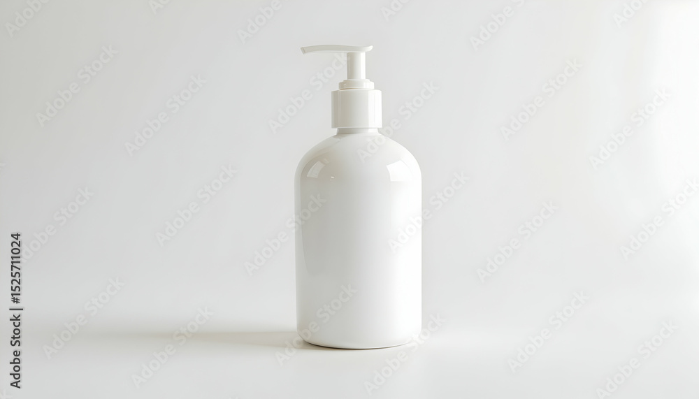 Dispenser Bottle on White Background, Simple and Clean Dispenser Bottle on White Background, Simple and Clean