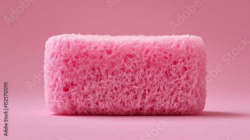 Pink cleaning sponge for household cleaning