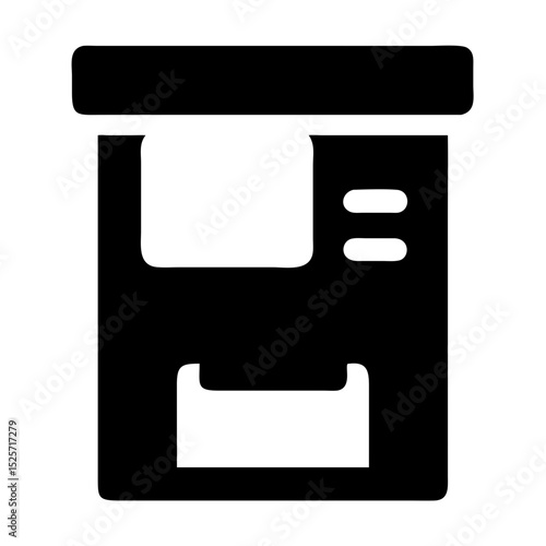 Self-service Cash Withdrawal Machine Located in an Urban Area During Daytime Hours