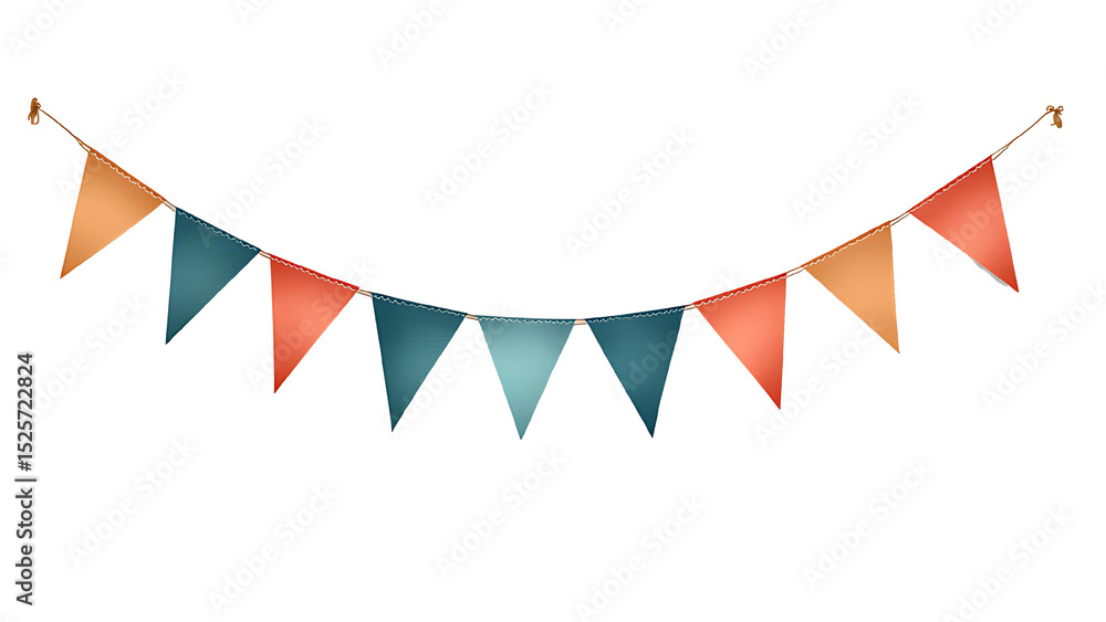 Fototapeta premium flag decoration with triangular shape