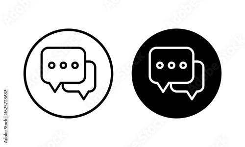 Chat icon vector illustration. speech bubble sign and symbol. comment icon. message