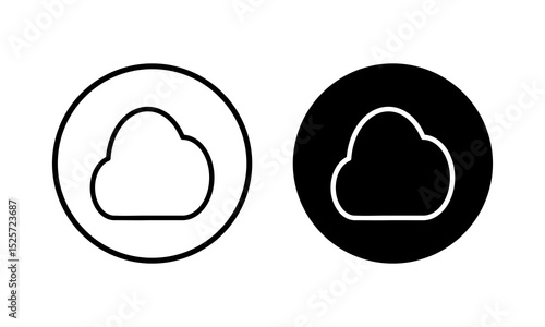 Cloud icon vector illustration. cloud sign and symbol
