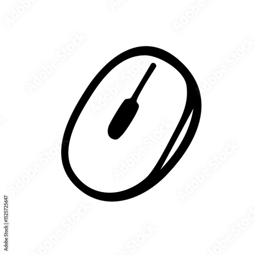 マウス　PC　線画　手書き