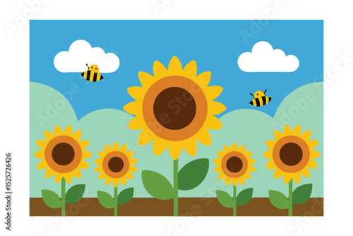 sunflower and sunflowers