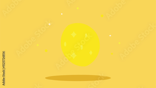 Abstract illustration of a glowing celestial body with shimmering star elements