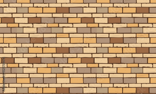 A clean and modern seamless vector pattern of a brick wall or wooden block surface