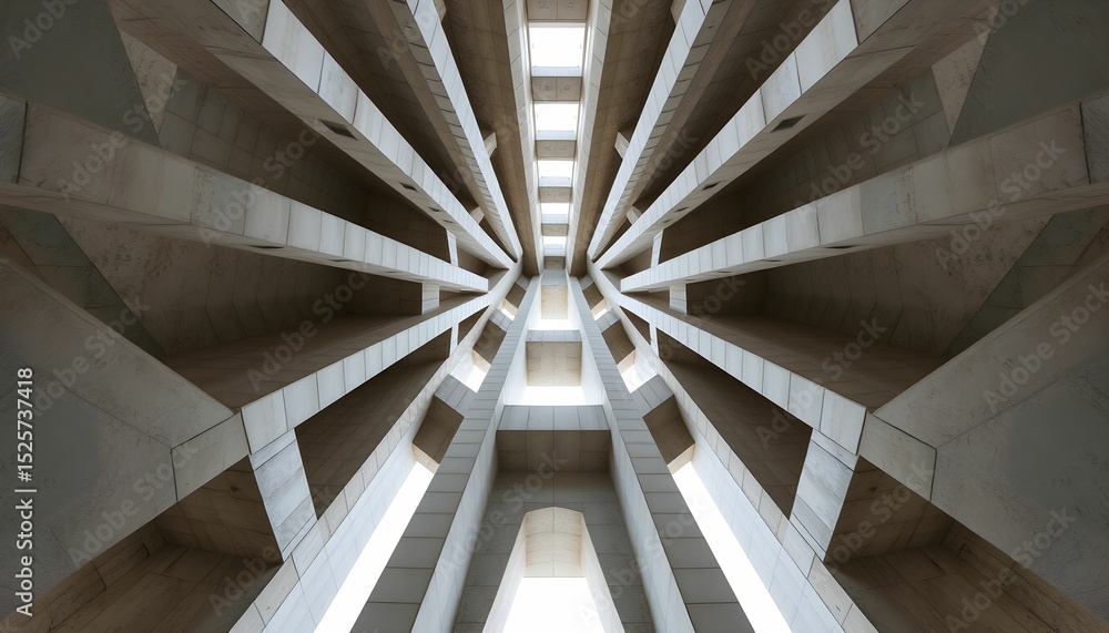 Obraz premium spiral staircase in a building