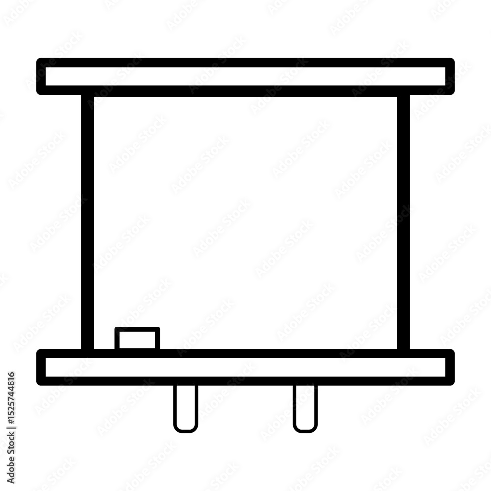 Fototapeta premium Whiteboard icon on white background