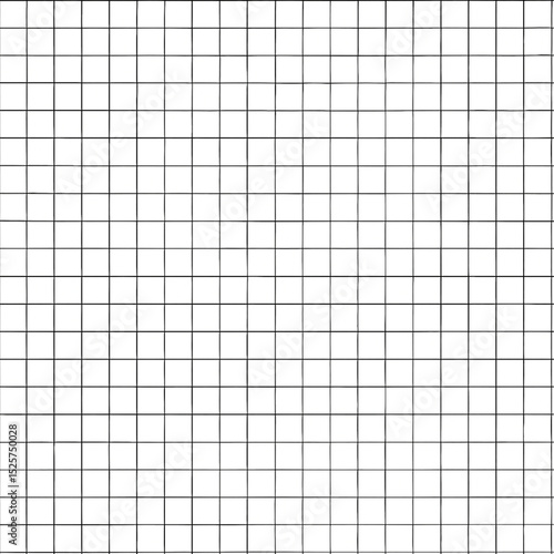 Seamless Graph Paper Pattern – Black and White Grid