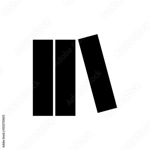 Library icon symbol for apps and websites. education sign and symbol