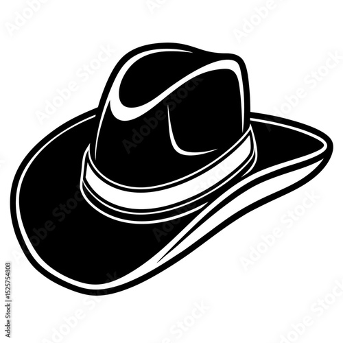 Vintage Wild West Cowboy Helmet Vector
