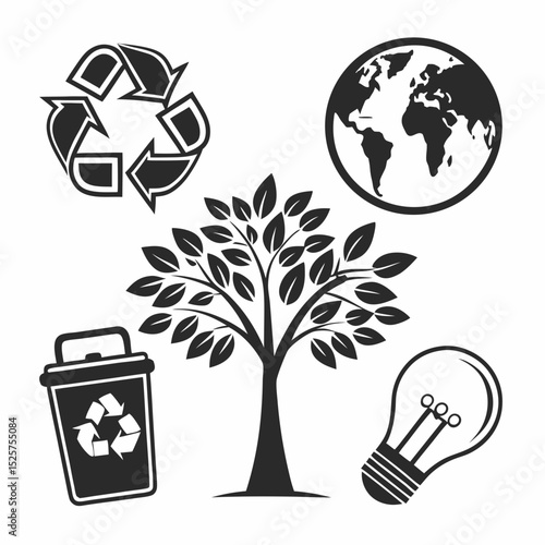Go green recycle reuse conserve earth