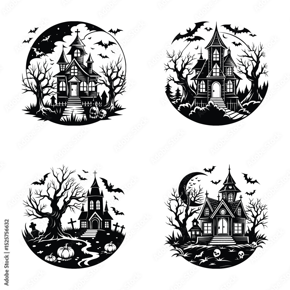 Fototapeta premium halloween Dark and Gory svg