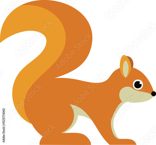 vector illustrasion a squirrel cute