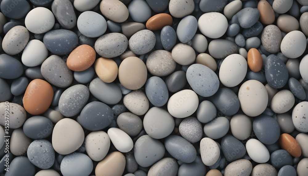 A textured background of pebbles and rocks, evoking a warm summer atmosphere A textured background of pebbles and rocks, evoking a warm summer atmosphere