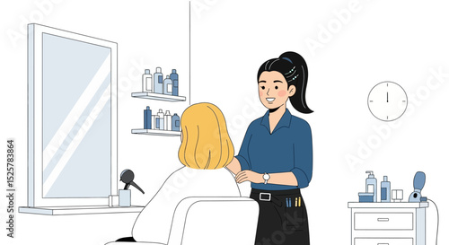 Professional Stylist: Customer Service at the Hair Salon