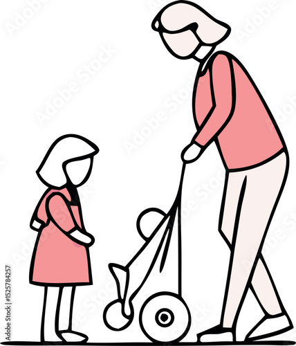 elderly couple walking