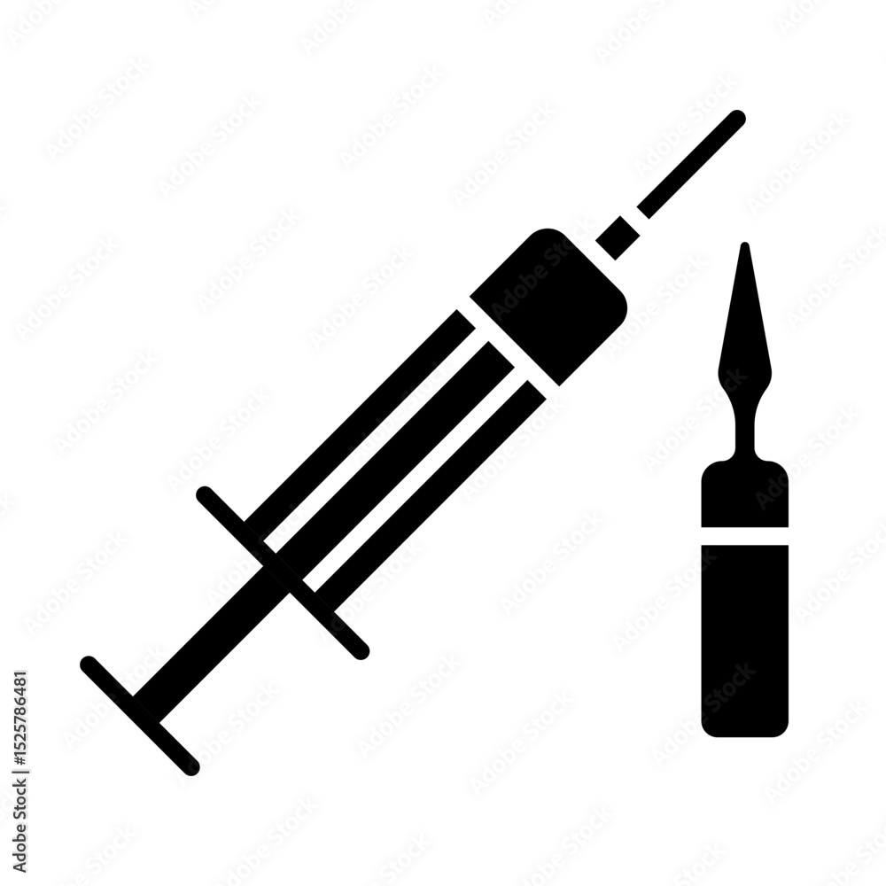 Naklejka premium Syringe icon Design