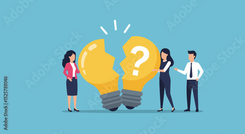 Solving problem, critical thinking root cause analysis to solution, answering question or success resolve issues, discover opportunity, creativity concept, businessman make idea from question mark.