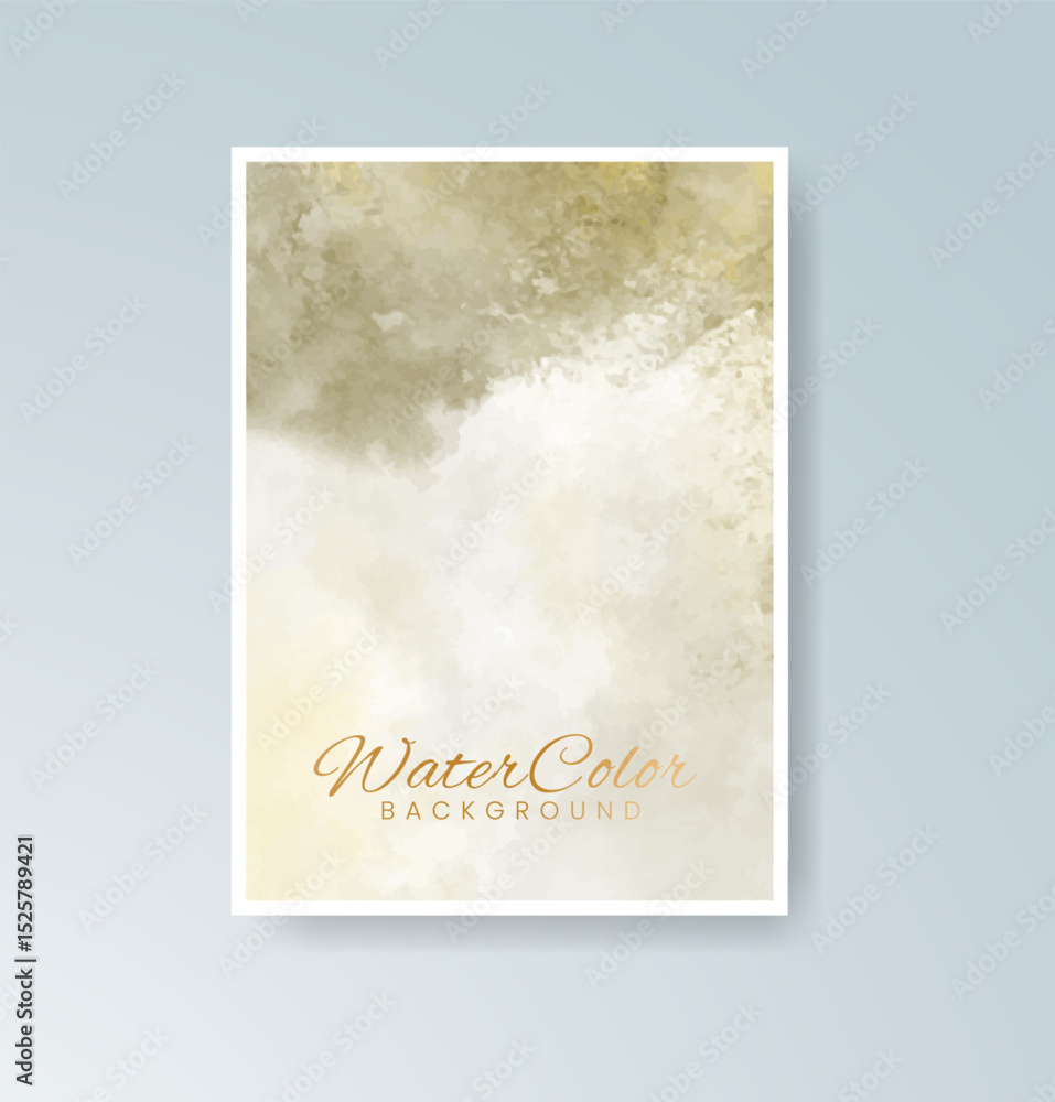 Fototapeta premium Cards with watercolor background. Design for your cover, date, postcard, banner, logo.