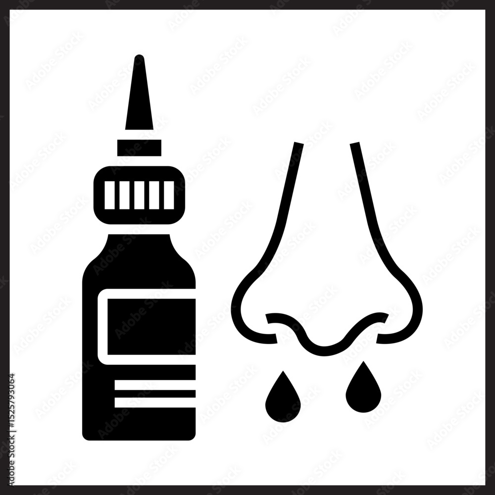 Obraz premium Nasal Spray icon Design