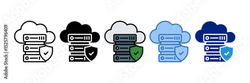 Cloud Server Icon Element For Design