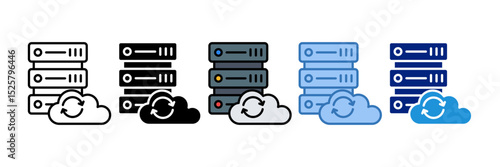 Data Center Icon Element For Design