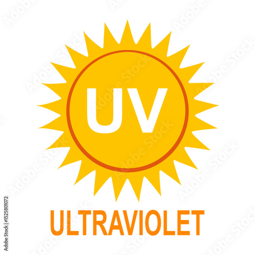 Ultraviolet icon isolated on white background.