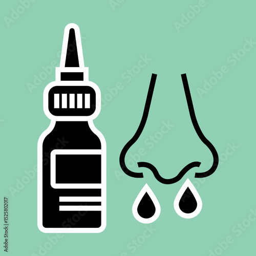 Nasal Spray icon Design