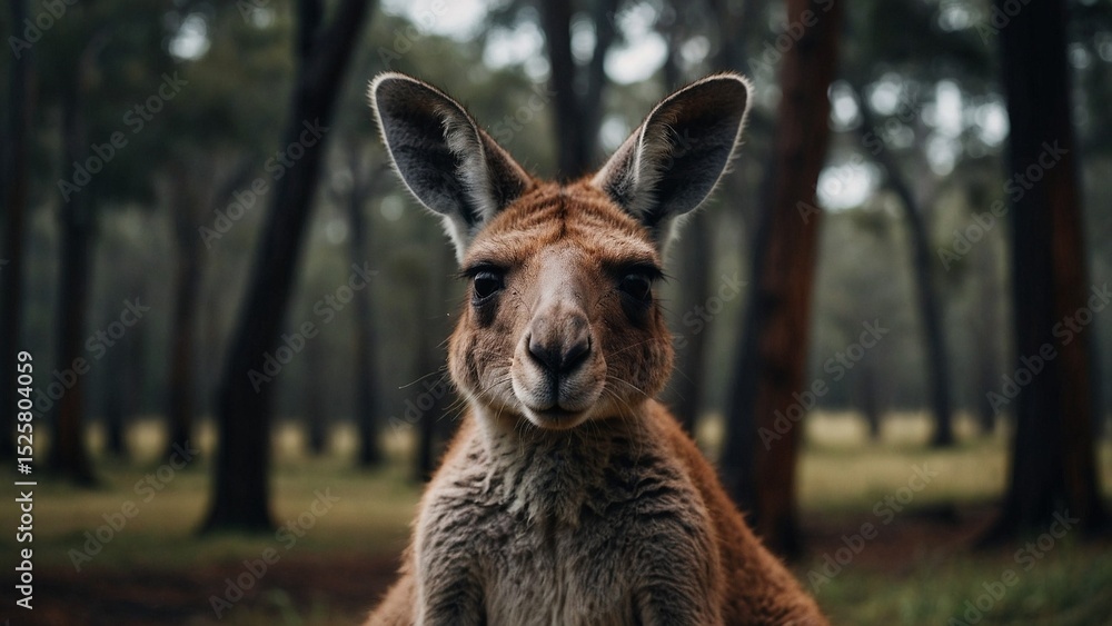 Fototapeta premium kangaroo in the grass