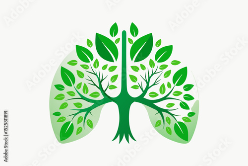 lungs tree branches green air