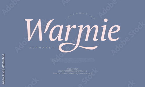 Gentle serif script font with soft curves and pastel tones. Perfect for feminine branding