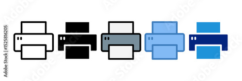 Print Icon Element For Design