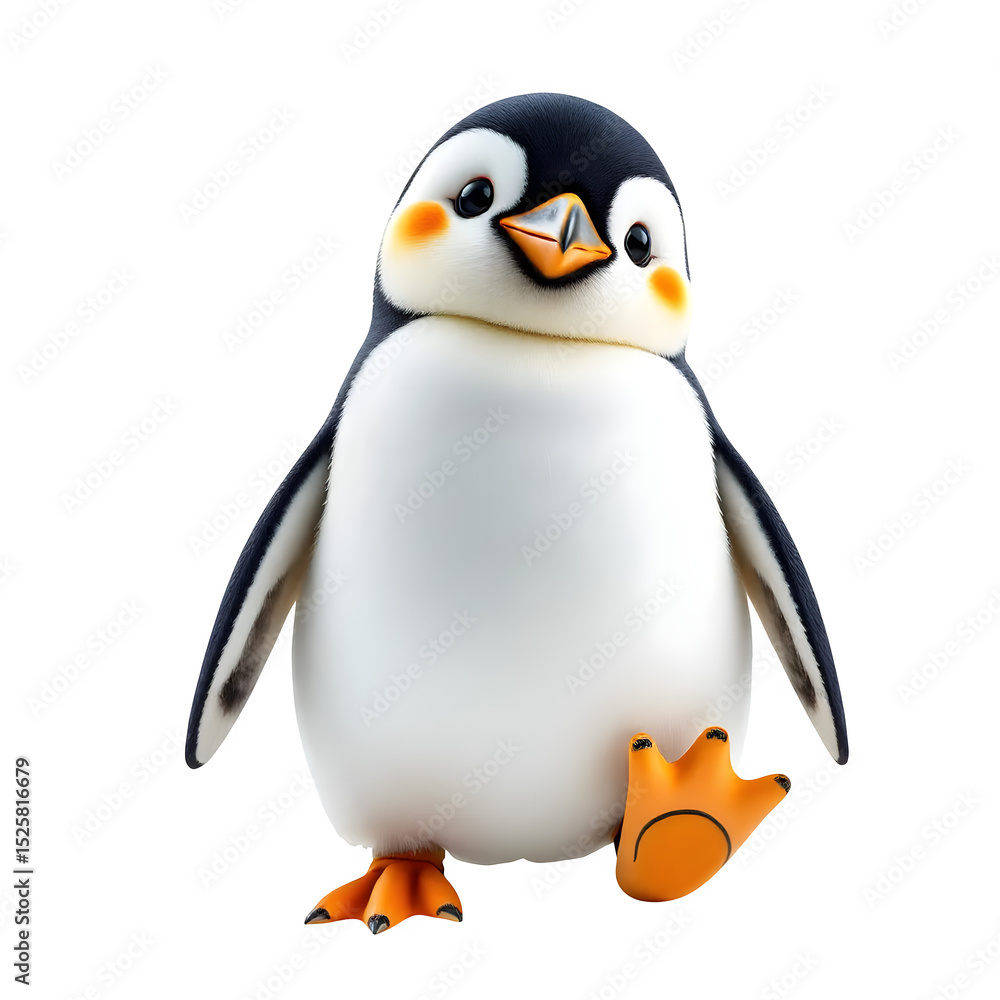 Obraz premium penguin on the snow