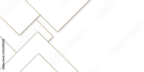 Abstract Minimal Geometric background with triangular bright light with soft shadows as pattern. White minimal line design. baseness technology and communication concept Decoration arrow design.	
