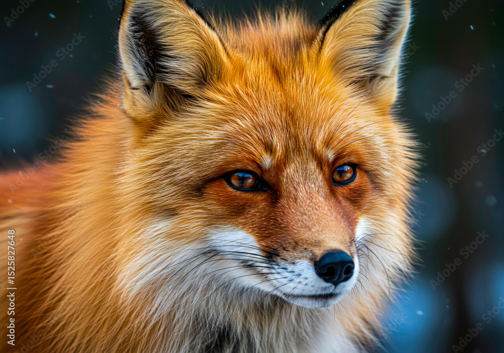 Obraz premium Red Fox Close-Up Portrait