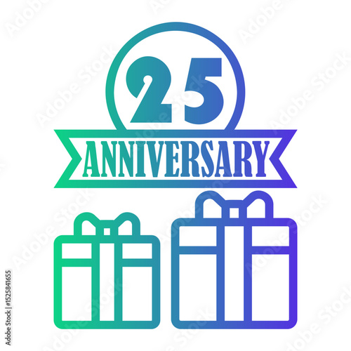 gift Line Gradient Icon