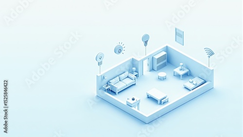 Wallpaper Mural Isometric Smart Home, Automation System Concept Torontodigital.ca