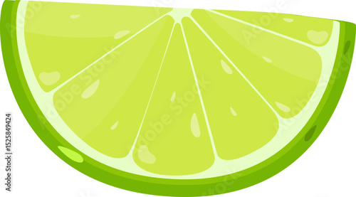 Illustration of a Lime Slice