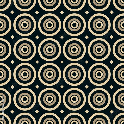 A cicle seamless Repetitive diamond motifs create a bold, rhythmic visual that’s perfect for upholstery, wallpapers, or fashion textiles vector