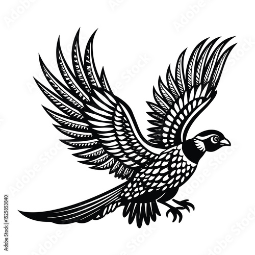 Flying Pheasant Design svg