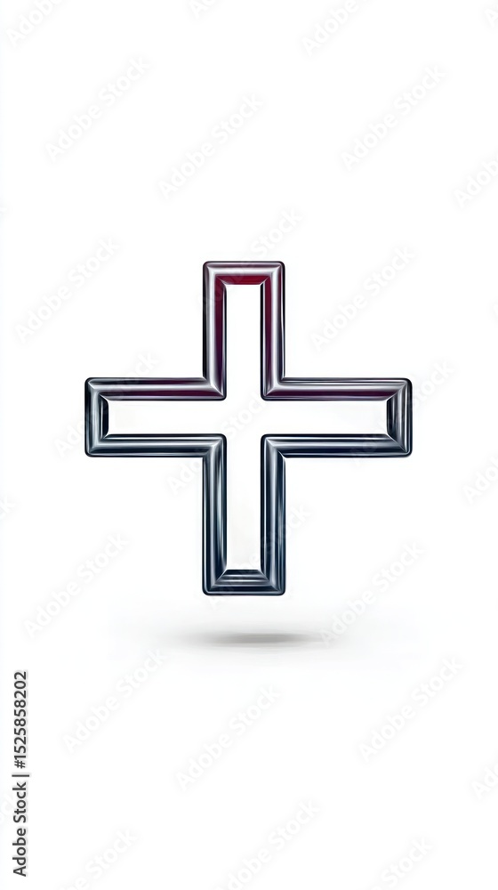 Obraz premium 3D plus symbol