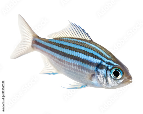 zebrafish close up with striped body